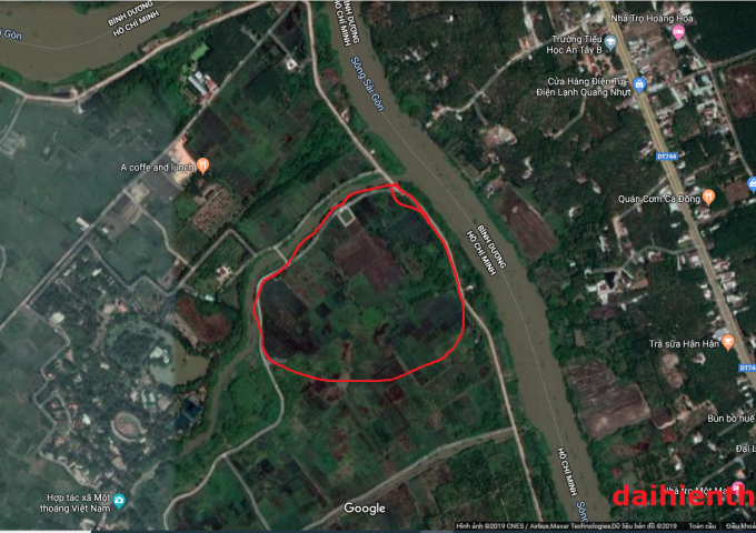 Bán thửa đất nông nghiệp tại xã An Phú, huyện Củ Chi. Dt 2,3 hecta, giá 1,1 tr/1m2
