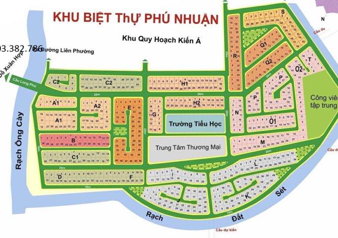 Cần bán gấp đất nền thuộc dự án KDC Phú Nhuận, sổ đỏ chính chủ. LH 0903.382.786 Thọ
