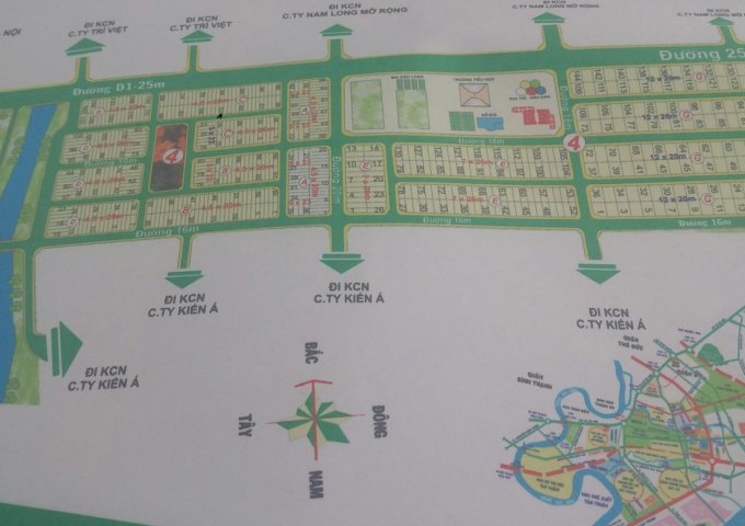 bán nhanh tại KDC Nam Long, DT: 6 x 20m = 120m2, trục chính, D3, đối diện chung cư. Lh 0903.382.786 Xuân Thọ