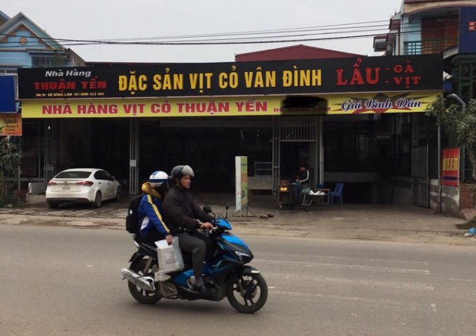 Bán nhà hàng mặt phố Đê Nông Lâm, TP Thái Nguyên MT: 17m nở hậu vị trí đẹp giữa 2 trường ĐH lớn