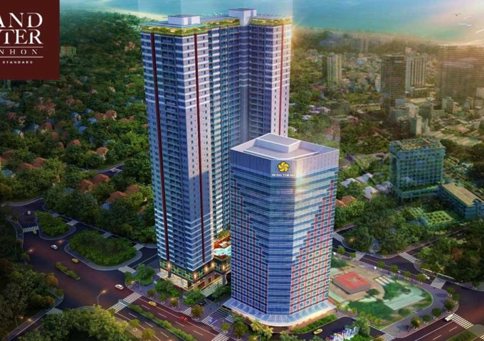 Căn hộ Grand Center Quy Nhơn - căn hộ cao cấp 4 mặt tiền trung tâm TP - CĐT Hưng Thịnh