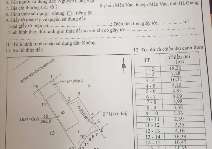 Chính chủ cần bán gấp khách sạn Mai Đào 2 tại trung tâm huyện Mèo Vạc, Hà Giang, giá đầu tư