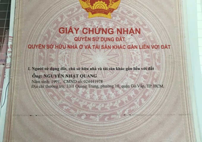 Chính chủ cần bán biệt thự làng hoa thuộc Phường 9, Quận Gò Vấp, TP.HCM