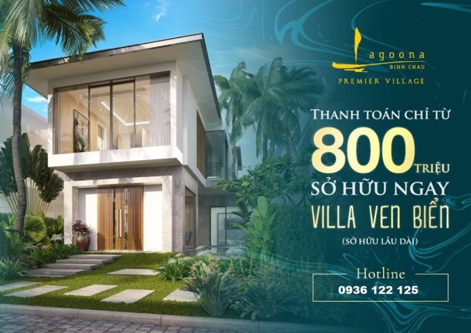 Shop villa biển sổ hồng lâu dài duy nhất tại Vũng Tàu một lần đầu tư - vĩnh viễn sinh lời - chỉ từ 8,1 tỷ - 0936122125