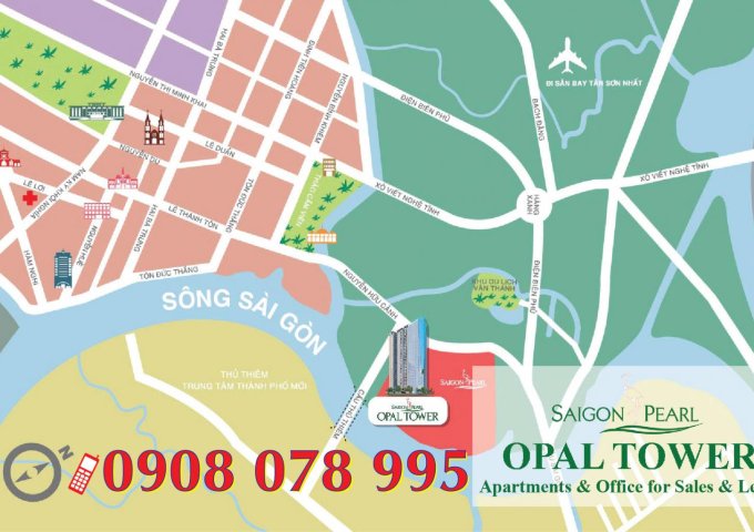 Duy nhất 8 căn Shophouse Opal Tower- Saigon Pearl cho thuê. Hotline Pkd Ssg 0908 078 995