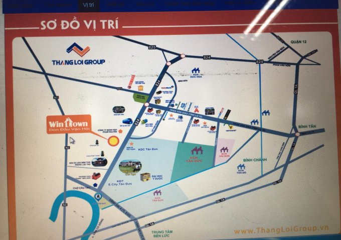 Cần bán gấp 2 lô Kdc Wintown của Thắng lợi Group cách TT đức hòa 500m sổ hồng riêng