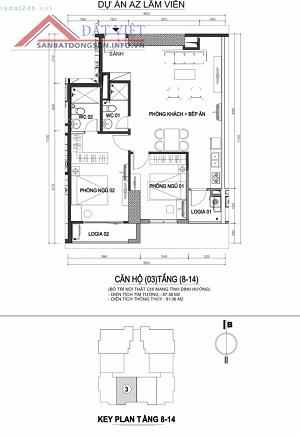 Chính chủ bán căn hộ chung cư dự án AZ Lâm Viên, 107 Nguyễn Phong Sắc, Cầu Giấy, Hà Nội