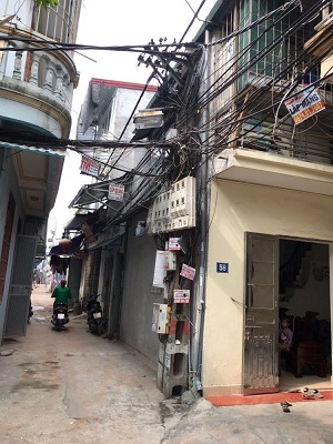 Bán nhà 2 tầng đối diện ngõ 115 phố Trần Hoà, Định Công, Hoàng Mai, Hà Nội.