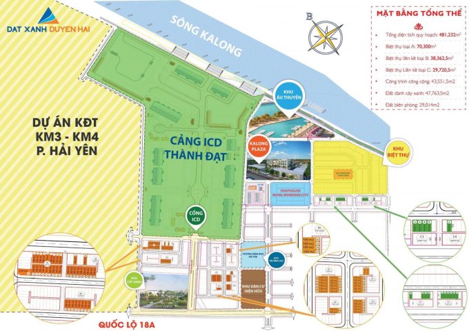 Bán đất nền dự án tại Dự án KaLong Riverside City, Móng Cái,  Quảng Ninh diện tích 100m2  giá 17 Tỷ