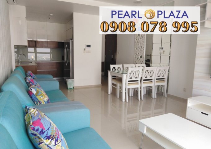 Cần bán căn hộ Penthouse Pearl Plaza, diện tích 185m2 đủ nội thất, view sông Sài Gòn trực diện