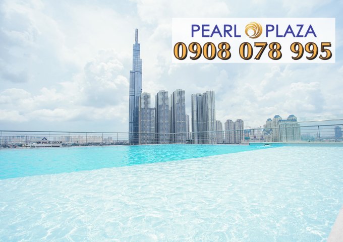 Chỉ 4.9 tỷ sở hữu ngay căn hộ 2PN Pearl Plaza view sông cực đẹp, 92m2, shvv.  Hotline PKD SSG 0908 078 995 xem nhà ngay