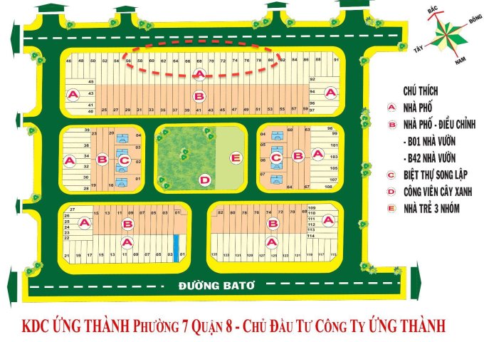 Chính chủ kẹt tiền bán gấp lô đất sổ đỏ KDC ứng thành, Đường Trịnh Quang Nghị, Phường 7, Quận 8