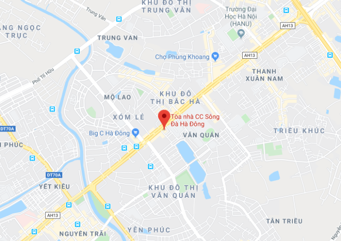 Bán Gấp CHCC Tòa Nhà Sông Đà mặt đường Trần Phú Hà Đông chỉ 1,7 tỷ