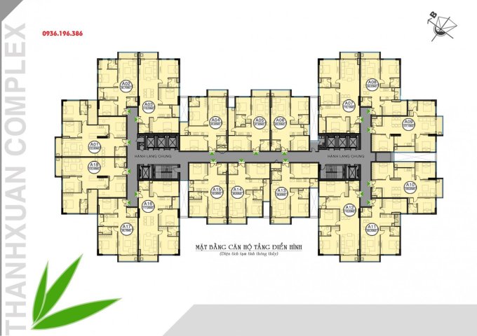 Bán căn hộ Thanh Xuân complex (Hapulico) Toà 24T3, 2 phòng ngủ , bc đông bắc