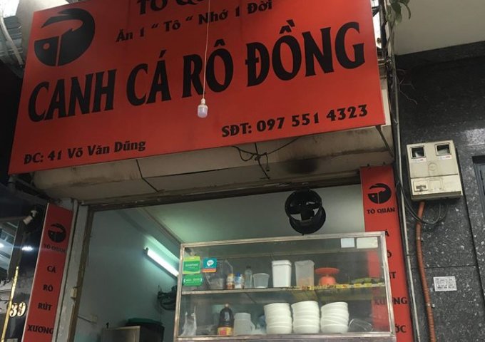 Chính chủ cần sang nhượng cửa hàng ăn tại Số 41 Võ Văn Dũng, p. Ô Chợ Dừa, q Đống Đa, HN.