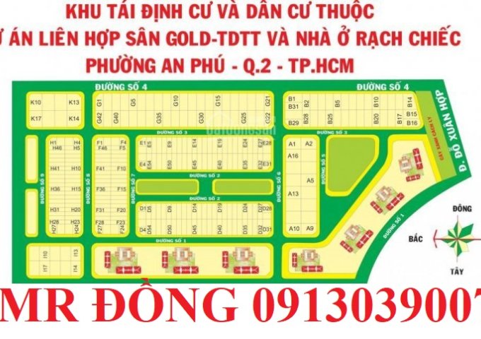 KDC Nam Rạch Chiếc Quận 2 – 5x20 - 60tr Gần Saigon Sport City Quận 2