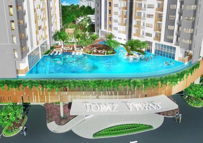 Bán căn hộ Topaztwins 2 PN view Hồ bơi giá chỉ 2.24 tỷ/ căn hõ trợ vay ngân hàng 0933722992