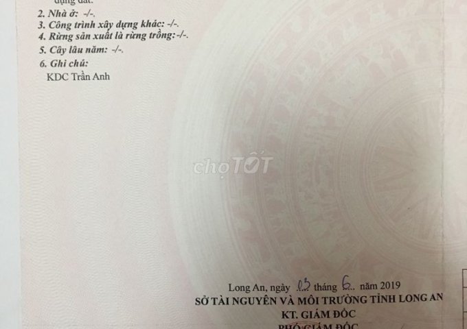 CHÍNH CHỦ BÁN ĐẤT KDC MỸ HẠNH HOÀNG GIA 100M²