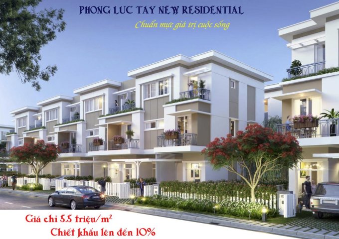 Mở đặt chỗ 18 lô dự án Phong Luc Tay New Residential, Chỉ 50tr sở hữu siêu phẩm đầu tư,sinh lời hấp dẫn, CK cao 10%