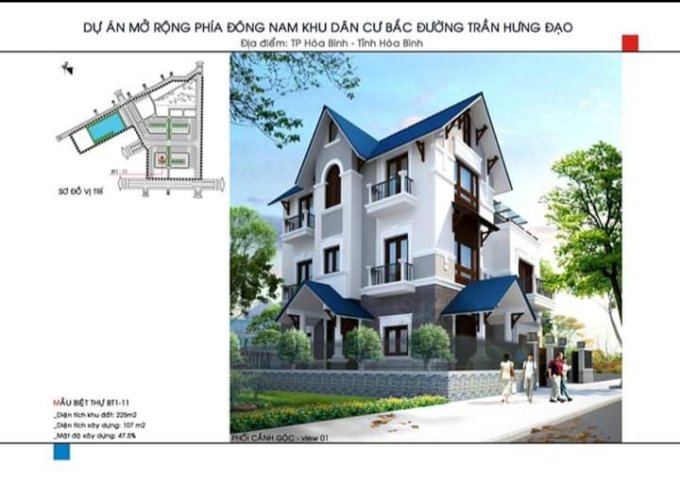 Bán đất nền dự án tại Dự án KDC Bắc Đường Trần Hưng Đạo, Hòa Bình,  Hòa Bình diện tích 90m2  giá 16 Triệu/m²