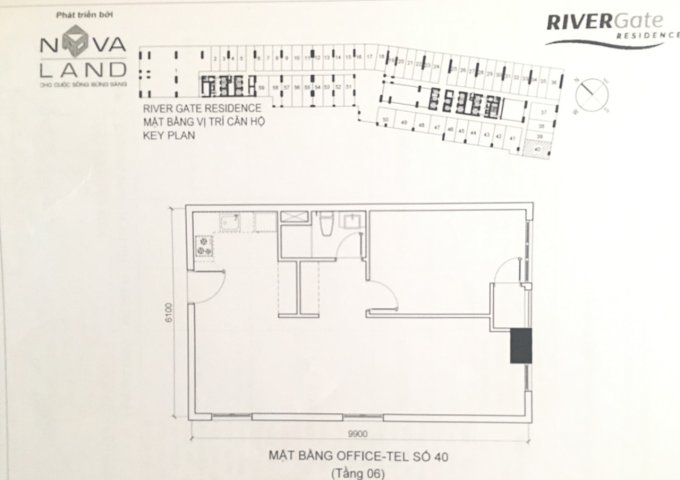Cần tiền bán gấp officetel căn hộ cao cấp River Gate Novaland, Q4