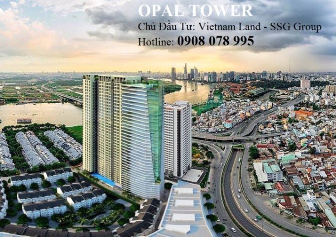 Bán căn hộ 1PN, DT 50m2 Opal Tower - Saigon Pearl, Q Bình Thạnh, TP HCM. LH 0908078995