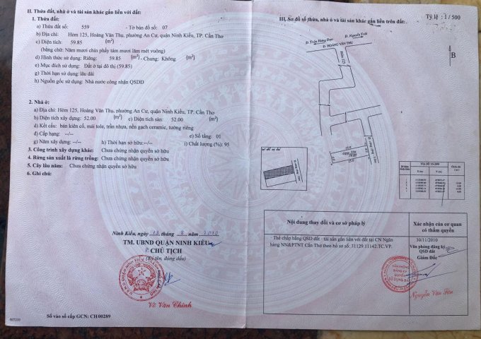 Bán gấp nhà hẻm 125 đường hoàng văn thụ , trệt , 2 phòng ngủ , dt: 4x15, lộ giới 4m , giá 2,4 tỷ