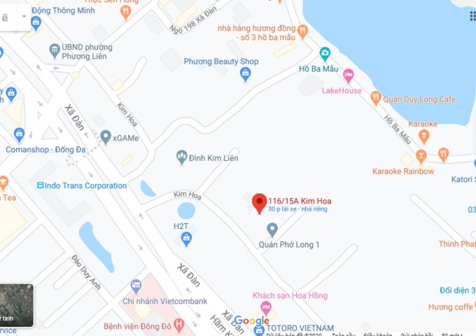 Bán nhà riêng tại Đường Kim Hoa, Đống Đa,  Hà Nội diện tích 22.1m2 - Ngân hàng bán phát mại