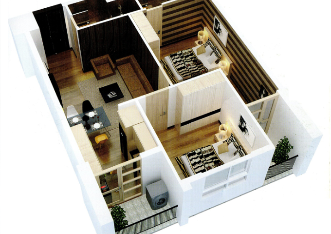 Chính chủ bán căn hộ cao cấp 64m2, 2p ngủ D/A HANOI CENTER POINT full nội thất giá 2,5tỷ LH:0971582333
