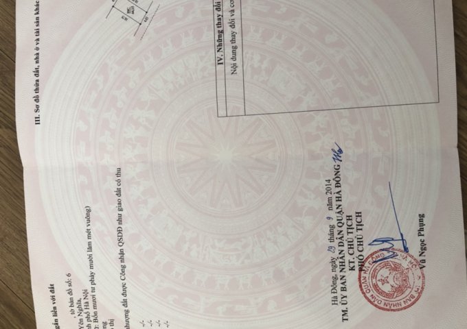 Chính chủ bán lô đất Nghĩa Lộ, Yên Nghĩa, Hà Đông, Hà Nội