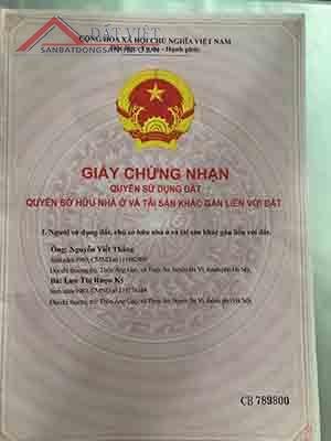 Chính chủ cần bán gấp 200m đất sổ đỏ xã Thuỵ An, Huyện Ba Vì, Hà Nội