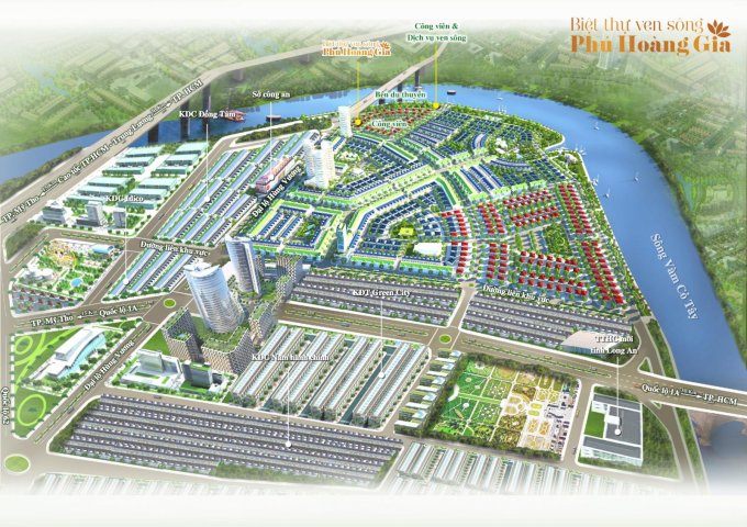Đất nền nhà phố, biệt thự tại thành phố Tân An, Long An. Gọi ngay Nguyễn Phương.