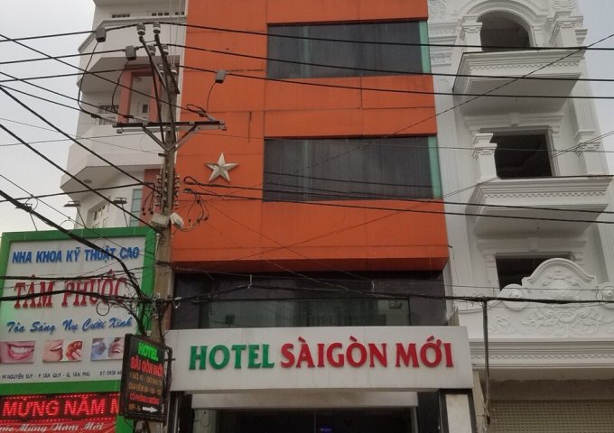 Bán khách sạn 101 Nguyễn Súy, Q. Tân Phú. DT : 6.4x20m NH 8.5m giá 19 tỷ
