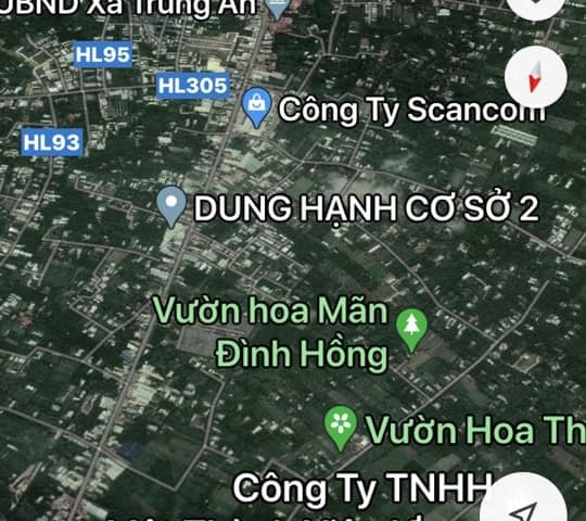 1công vườn hẻm 2m, xã Phước Thạnh,TP.Mỹ Tho. 