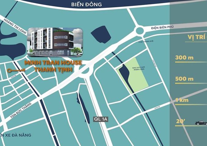 Bán tòa căn hộ mới xây gần bến xe Đà Nẵng