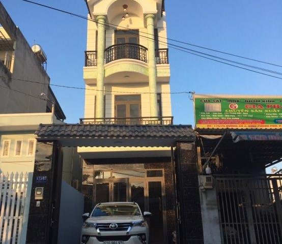 Nhà mặt tiền đường 175 Tăng Nhơn Phú B, 1 trệt 3 lầu