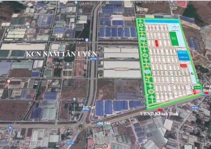 Bán đất sổ riêng kề KCN Nam Tân Uyên, còn duy nhất 5 nền 70m2 nằm gần Tỉnh lộ 746, chỉ với 1.2 tỷ