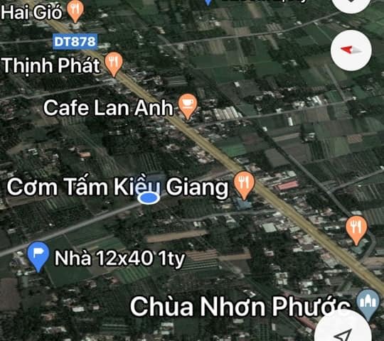 2nền nhà mặt tiền Tỉnh lộ 878 ấp1 xã Tam Hiệp,Châu Thành,TG. 
