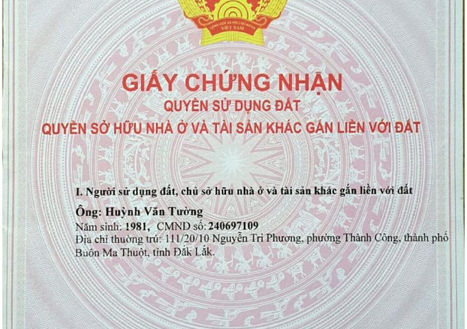 Bán đất 2 mặt tiền đường Nguyễn Cơ Thạch, phường Thành Nhất, Buôn Ma Thuột