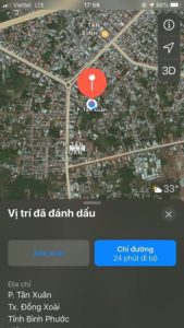 Cần bán gấp lô đất tại thị xã Đồng Xoài, tỉnh Bình Phước