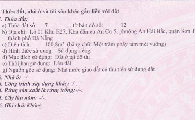 Chính chủ bán đất đường Nguyễn Đức An giá siêu rẻ