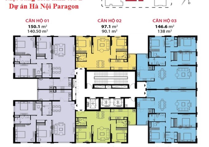 Cắt lỗ căn hộ dt 138 m2 dự án Hanoi Paragon - Cầu Giấy