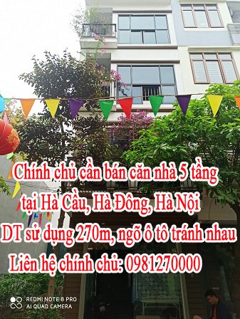 Chính chủ cần bán căn nhà tại Hà Cầu, Hà Đông, Hà Nội