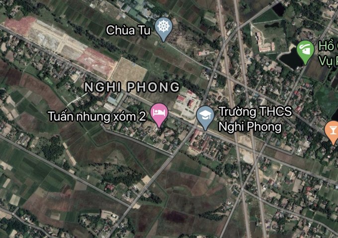 Đất bám mặt đường Liên Xã Nghi Phong 24M cắt đường 72M Vinh Cửa Lò