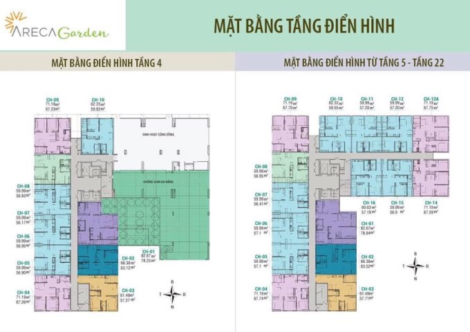  Bán căn hộ chung cư tại Dự án Bách Việt Areca Garden - Bắc Giang, 58m2 2 ngủ 2wc