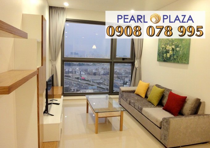 Pearl Plaza Bình Thạnh_cho thuê CH 2PN, view sông SG, nội thất đầy đủ. Hotline 0908 078 995 xem nhà ngay