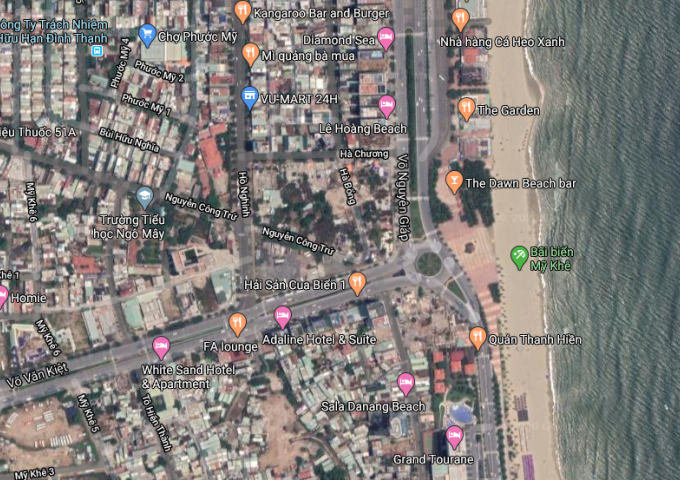 Bán lô đất đường Võ Nguyên Giáp, Đà Nẵng. Giá: 250 triệu/m2