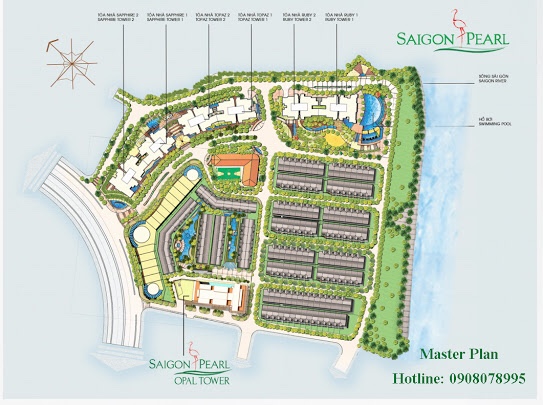 Cho thuê shophouse tại Tòa Opal Tower-Saigon Pearl, làm văn phòng hoặc kinh doanh, Q Bình Thạnh