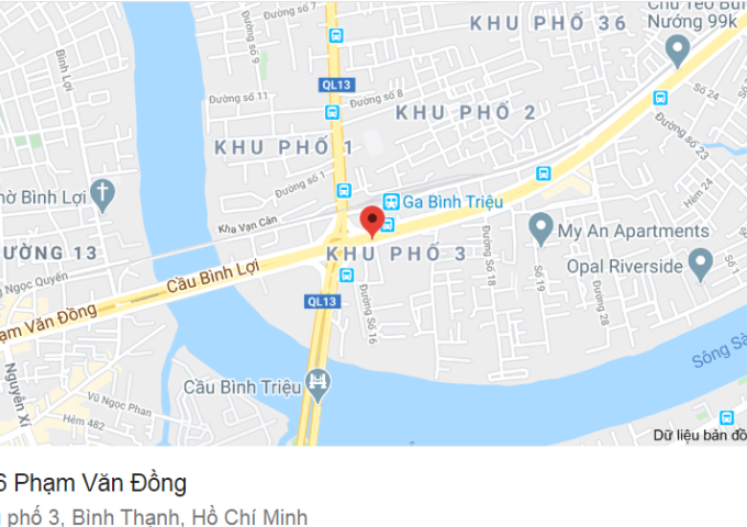  Cho thuê nhà nguyên căn MT số 346 đường Phạm Văn Đồng, phường 11, Quận Bình Thạnh