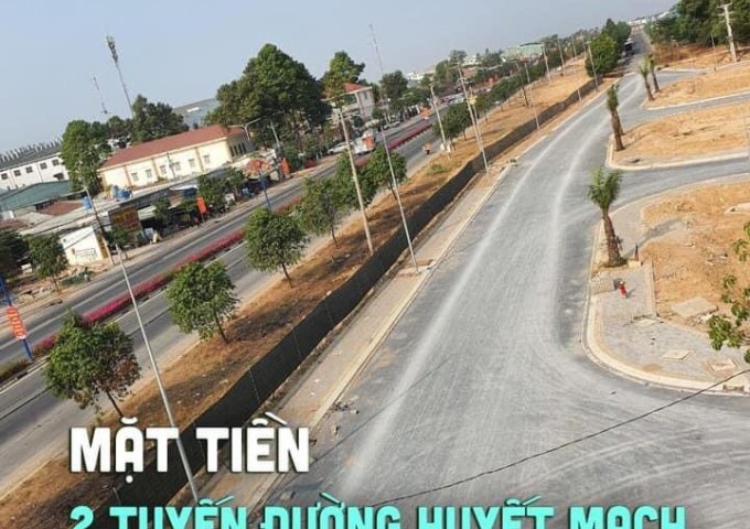 Bán đất mặt tiền  DT 746, cạnh vòng xoay Kim Hằng, 3 mặt giáp với cụm KCN Nam Tân Uyên giá chỉ 720 triệu 